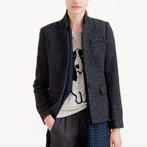 NWT J Crew Houndstooth Regent Blazer  Sz 00 $250